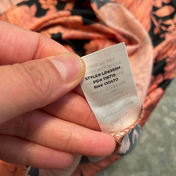 NWT Lulus Tea Gardens Rusty Rose Floral Print Satin Maxi Dress XS Coral Pink - Picture 9 of 16